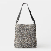 Leopard-Schein-Monogramm-Tasche Tragetaschen Mit Langen Trägern (Rückseite)