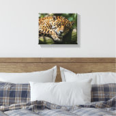 Leopard-Schlaf-Leinwand-Wandkunst Leinwanddruck (Insitu (Schlafzimmer))