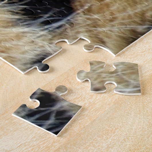 Leopard schläft auf einem Stein Puzzle (Seite)