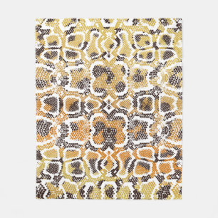 Leopard Schlange Animal Print Textur Fleecedecke