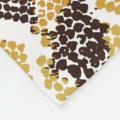 Leopard Schlange Animal Print Textur Fleecedecke (Ecke)