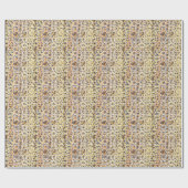 Leopard Schlange Animal Print Textur Geschenkpapier (Flach)