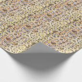 Leopard Schlange Animal Print Textur Geschenkpapier (Ecke)