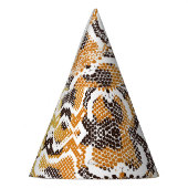 Leopard Schlange Animal Print Textur Partyhütchen (Links)