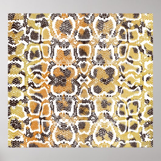 Leopard Schlange Animal Print Textur Poster (Vorne)