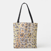 Leopard Schlange Animal Print Textur Tasche (Rückseite)