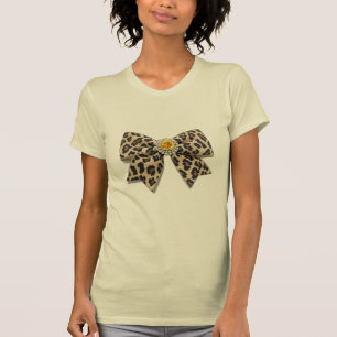 Leopard-Schleife T-Shirt