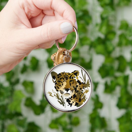 Leopard Schlüsselanhänger (Hand)