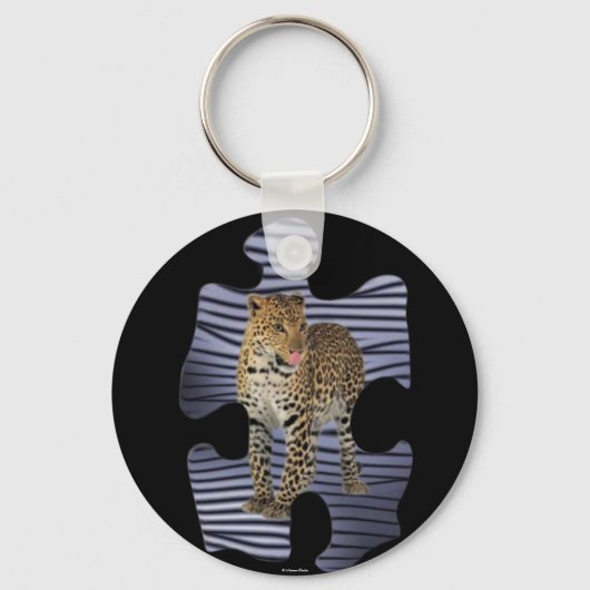 Leopard-Schlüsselanhänger Schlüsselanhänger (Vorderseite)