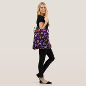 Leopard-Schmetterling Schwarz Tasche (Am Model)