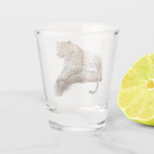 Leopard Schnapsglas (Rückseite)