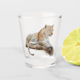 Leopard Schnapsglas