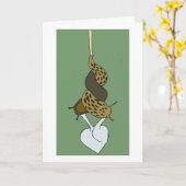 Leopard-Schnecken-Liebe-Gruß-Karte Karte (Gelbe Blume)