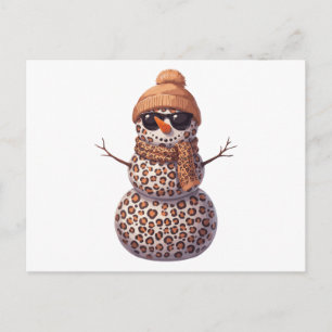 Leopard Schneemann Weihnachten Sonnenbrille Beanie
