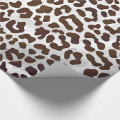 Leopard-Schokoladen-Druck Geschenkpapier (Ecke)