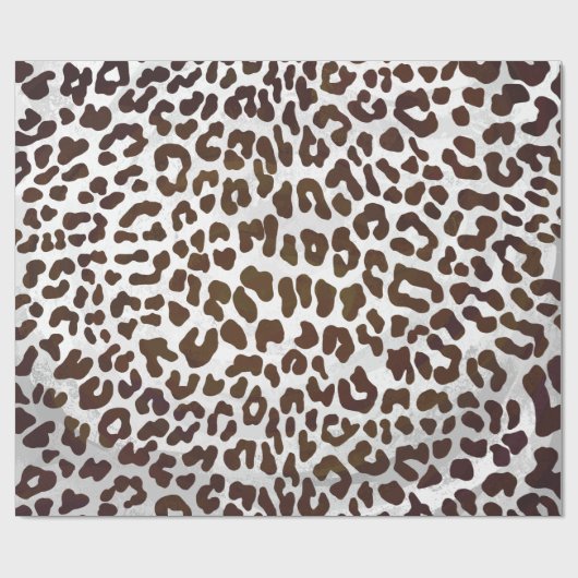 Leopard-Schokoladen-Druck Geschenkpapier (Flach)