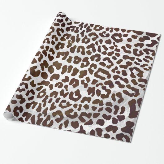 Leopard-Schokoladen-Druck Geschenkpapier (Ungerollt)