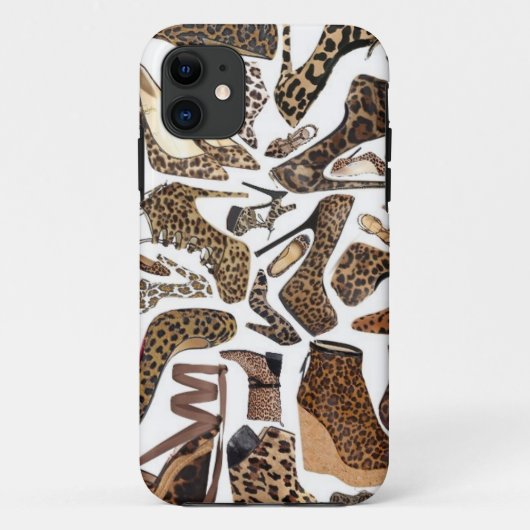 Leopard-Schuh-Chic Case-Mate iPhone Hülle (Rückseite)
