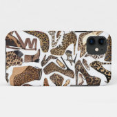 Leopard-Schuh-Chic Case-Mate iPhone Hülle (Rückseite (Horizontal))