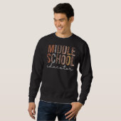 Leopard-Schülerin Leopard-Wertschätzung Frauen Sweatshirt (Vorne ganz)