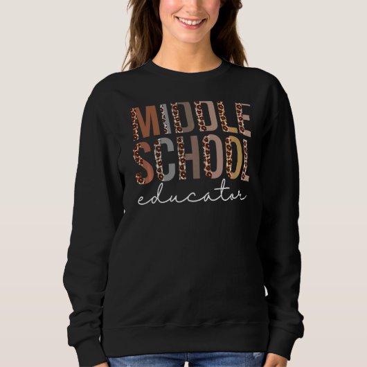 Leopard-Schülerin Leopard-Wertschätzung Frauen Sweatshirt (Vorderseite)