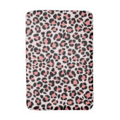 Leopard Schwarz Braun Badematte (Vorderseite Vertikal)