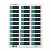 Leopard Schwarz und Aquamarin (Vorne)