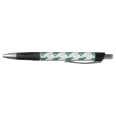 Leopard Schwarz und Aquamarin Kugelschreiber (Unterseite)