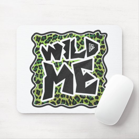 Leopard, Schwarz und Grün Mousepad (Mit Mouse)