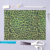 Leopard, Schwarz und Grün Seidenpapier (Handwerk)