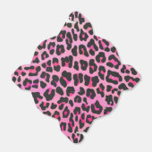 Leopard, Schwarz und Heiß-Rosa Geschenkschachtel (Ungefaltet)