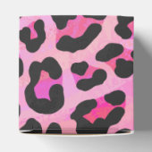 Leopard, Schwarz und Heiß-Rosa Geschenkschachtel (Oben)