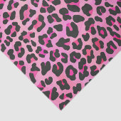 Leopard-Schwarz-und Pink-Druck Seidenpapier (Ausschnitt)
