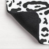 Leopard, Schwarz/Weiß, Leopard Mousepad (Ecke)