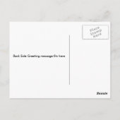 Leopard, schwarze Phase Postkarte (Rückseite)