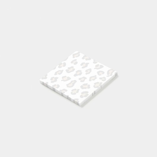 Leopard Schwarzes Orange Wildtier Hautschmelz Post-it Klebezettel (angewinkelt)