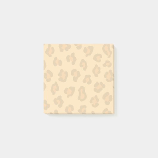 Leopard Schwarzes Orange Wildtier Hautschmelz Post-it Klebezettel (Vorderseite)