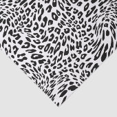 Leopard-Schwarzweiss-Tierdruck Seidenpapier (Ausschnitt)