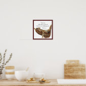 Leopard Scripture Matthew Give You Erholung Poster (Küche)