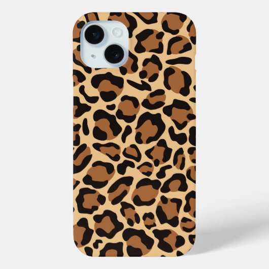 Leopard Seamless Muster Case-Mate iPhone Hülle (Rückseite)