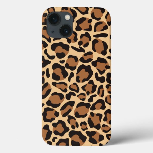 Leopard Seamless Muster Case-Mate iPhone Hülle (Rückseite)