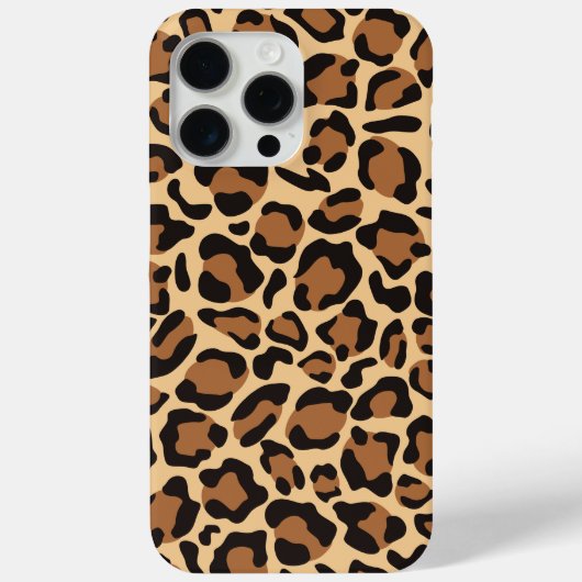 Leopard Seamless Muster Case-Mate iPhone Hülle (Rückseite)