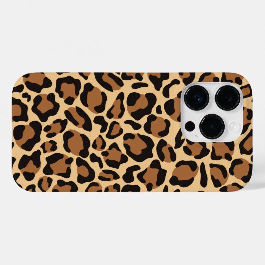 Leopard Seamless Muster Case-Mate iPhone Hülle (Rückseite (Horizontal))