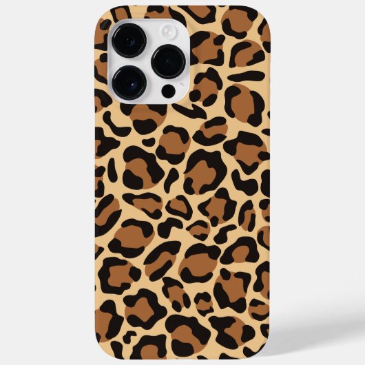 Leopard Seamless Muster Case-Mate iPhone Hülle (Rückseite)