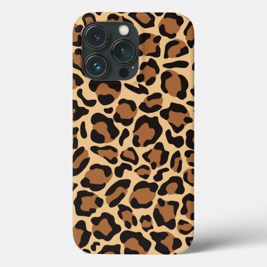 Leopard Seamless Muster Case-Mate iPhone Hülle (Rückseite)