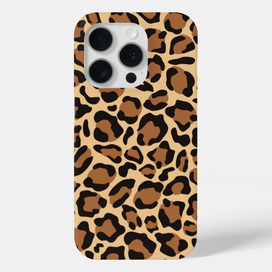 Leopard Seamless Muster Case-Mate iPhone Hülle (Rückseite)