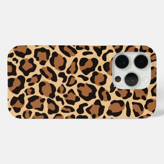 Leopard Seamless Muster Case-Mate iPhone Hülle (Rückseite (Horizontal))