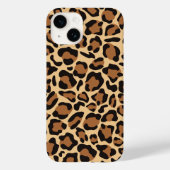 Leopard Seamless Muster Case-Mate iPhone Hülle (Rückseite)