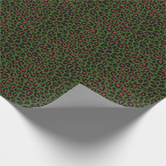 Leopard Seamless Muster Geschenkpapier (Ecke)
