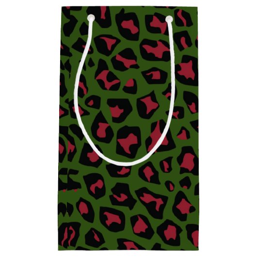 Leopard Seamless Muster Kleine Geschenktüte (Vorderseite)